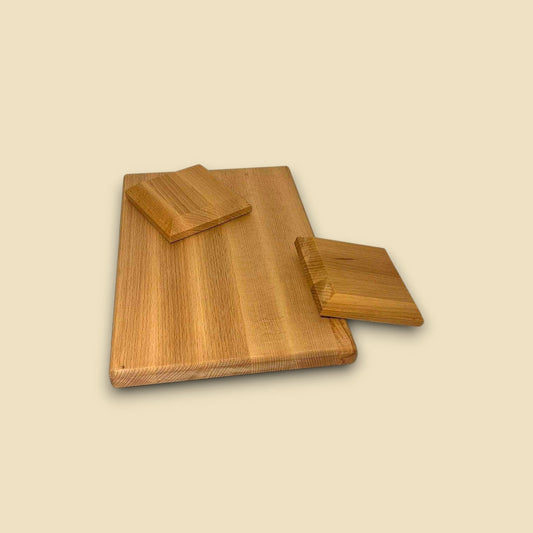 Buchenholz Schneidebrett-Untersetzer Bundle!
