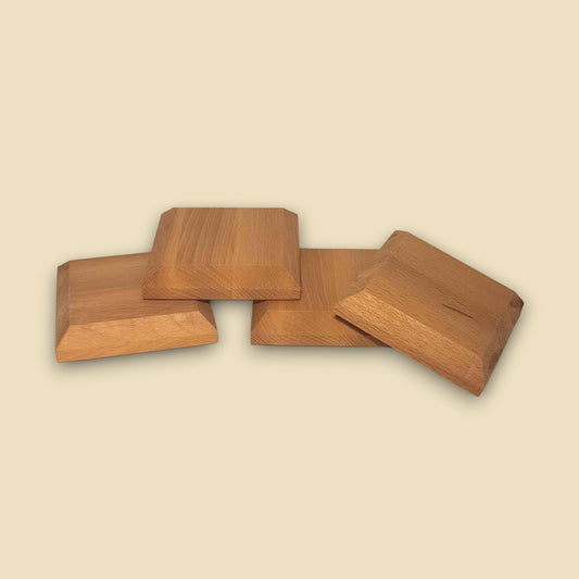 Bundle aus 4-Buchenholz Untersetzern!
