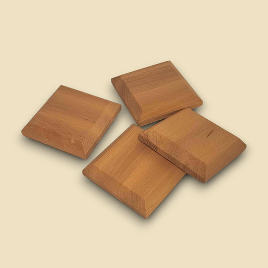 Bundle aus 4-Buchenholz Untersetzern!